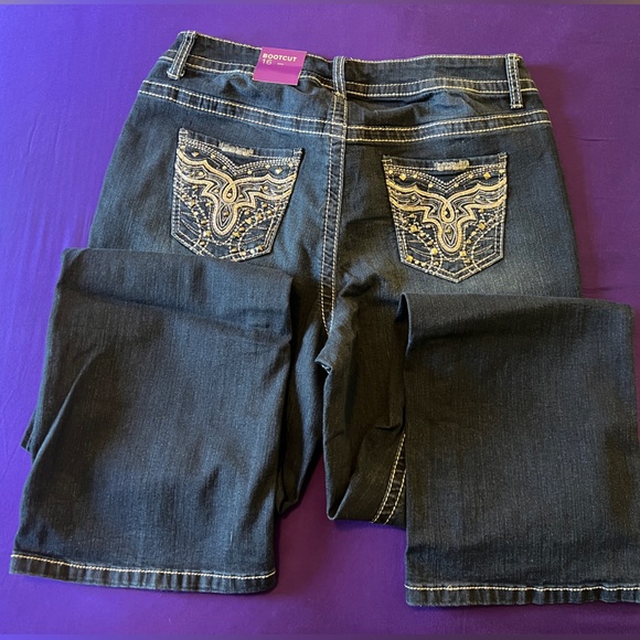 Lane Bryant Stretch Denim Boot Cut Jeans - Picture 4 of 5